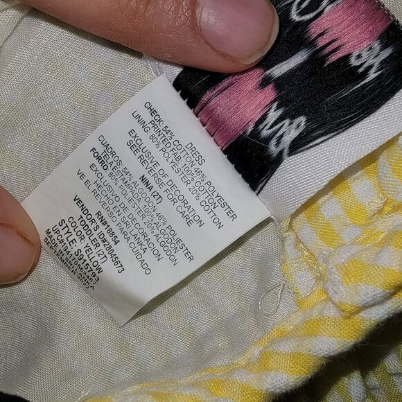 Counting Daisies Baby Girl Rockabilly Dress Size 2T Yellow Sunflower Polkadots - Picture 4 of 7